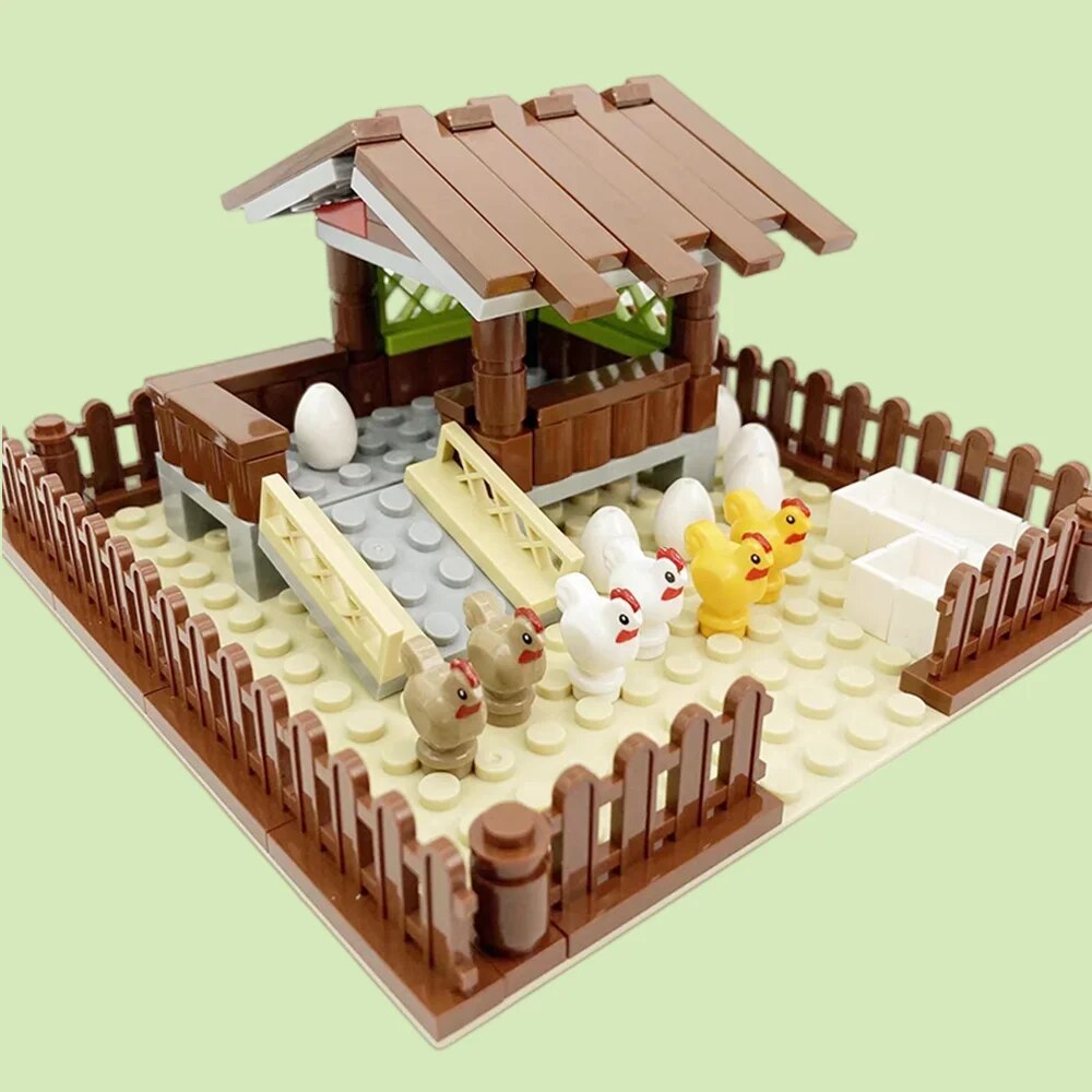 New MOC Chicken Coop Model Bui - огляд і ціна Urban Farming Education